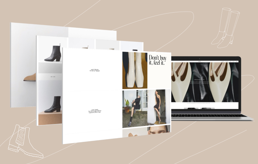 Aeyde - luxury footwear E-commerce development screenshot 1