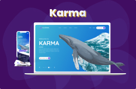 Karma - crowdfunding website design concept