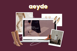 Aeyde - luxury footwear E-commerce development