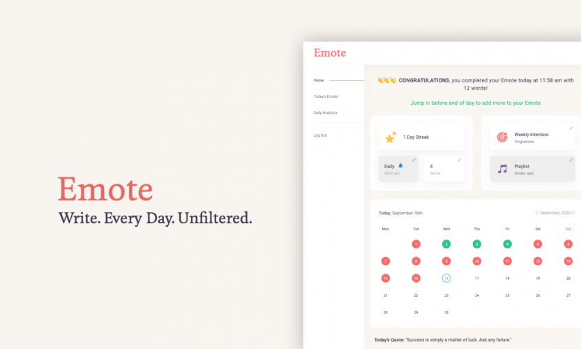 WriteEmote screenshot 1