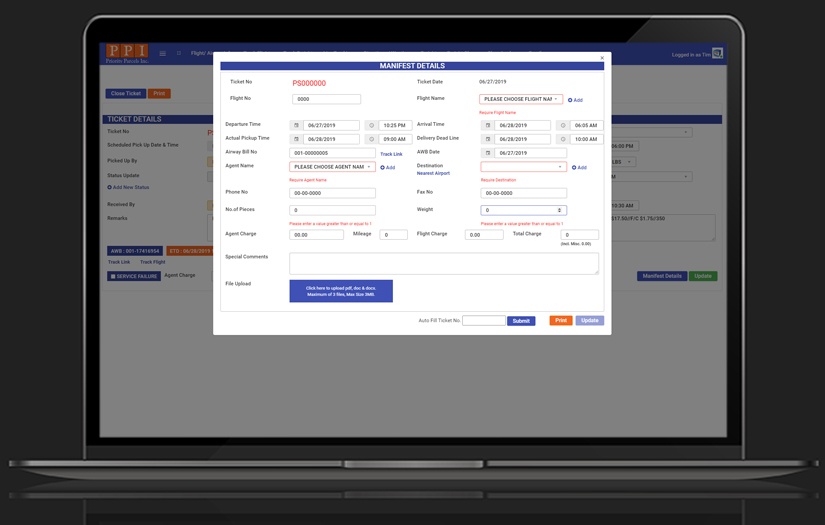 Priority Parcel Incorporation | Web Application screenshot 8