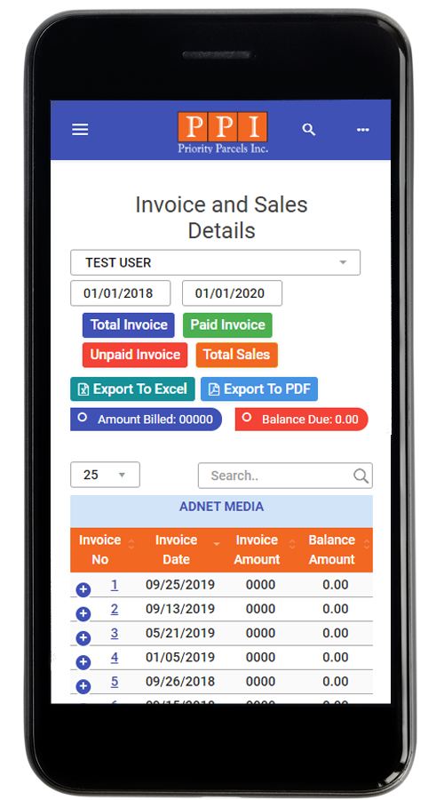 Priority Parcel Incorporation | Web Application screenshot 3
