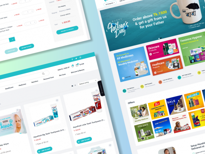 Ecommerce Website For Healthcare Products screenshot 1