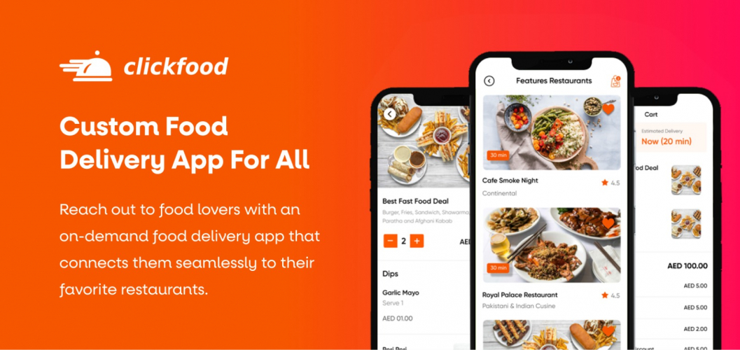 ClickFood - Food Ordering App screenshot 1