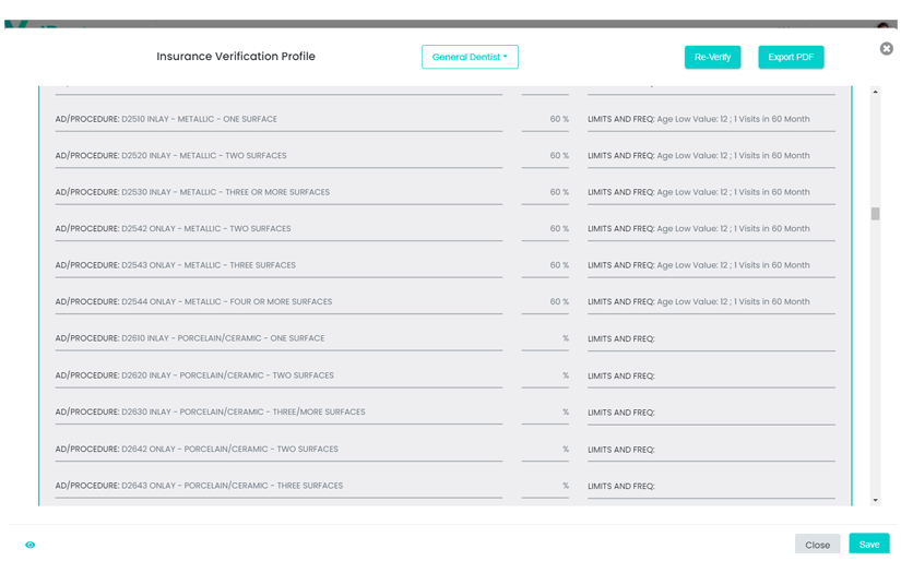 Dental Insurance Verification screenshot 1