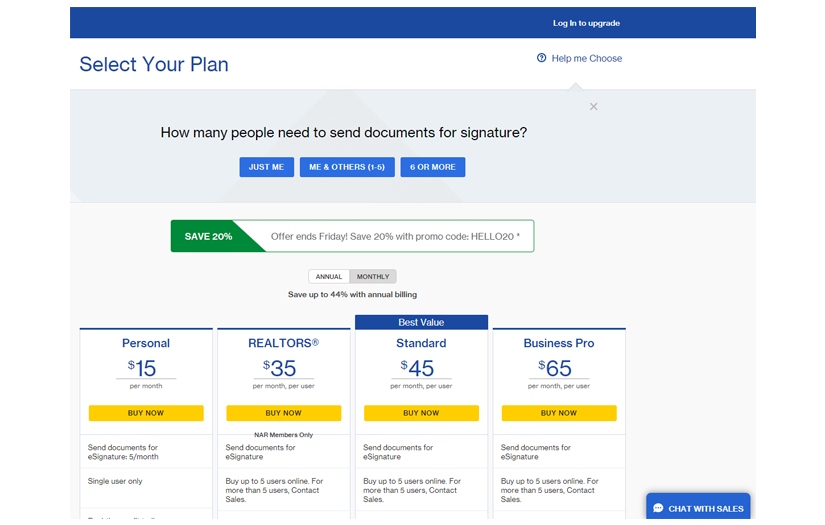 Digital Document Signing eCommerce Platform screenshot 1