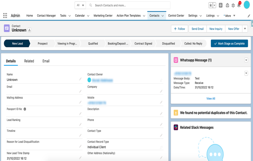Salesforce WhatsApp Web  Integration screenshot 1