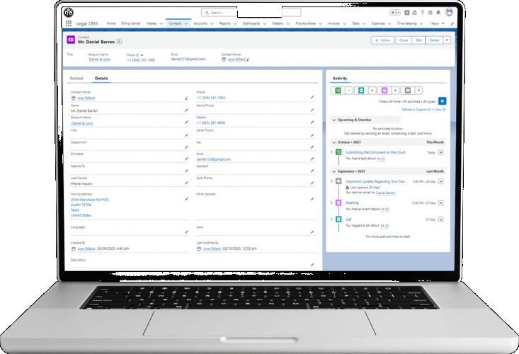 Salesforce for Legal Industry screenshot 1