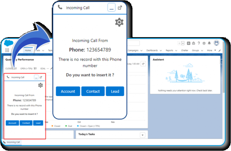 Salesforce Telephony Integration screenshot 1