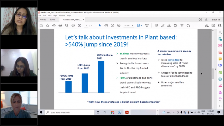 Webinar on "Growth Opportunities in Vegan and Plant Based: The next food revolution in the making!" screenshot 5