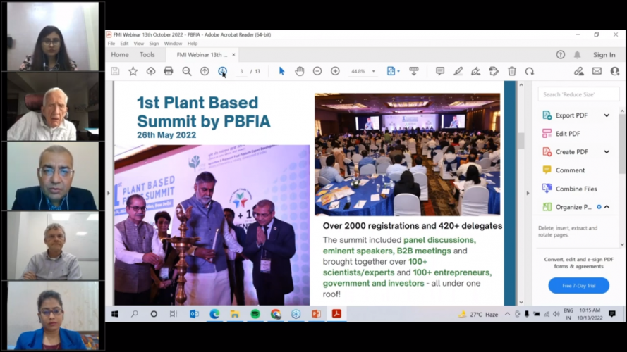 Webinar on "Sourcing Strategies: The key differentiator in Plant Based Industry" screenshot 3