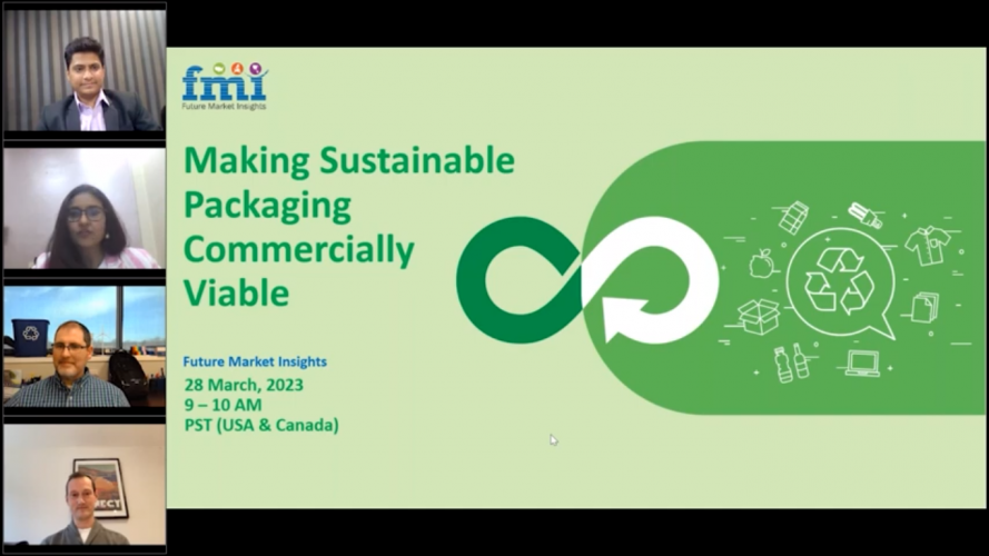 Webinar on "Making Sustainable Packaging Commercially Viable" screenshot 4