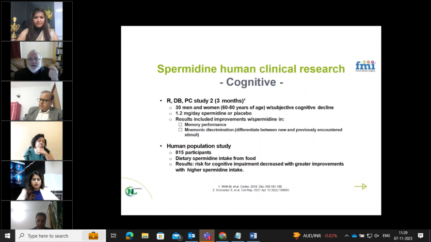Webinar on "New Normal in Nutraceuticals: Unleashing Nature's Potential for Optimal Health" screenshot 2
