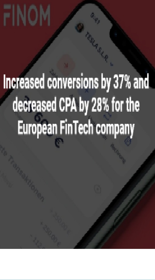 Increased conversions by 37% for the FinTech screenshot 1