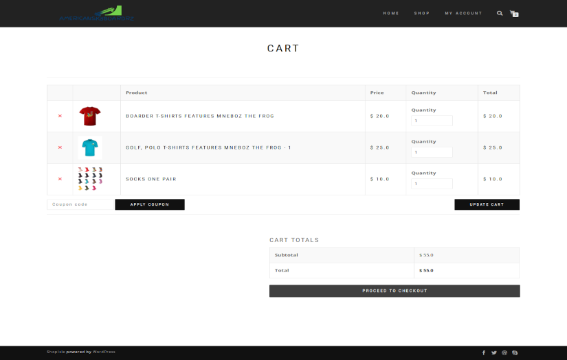 E-Commerce AmericanSk8boardz screenshot 1