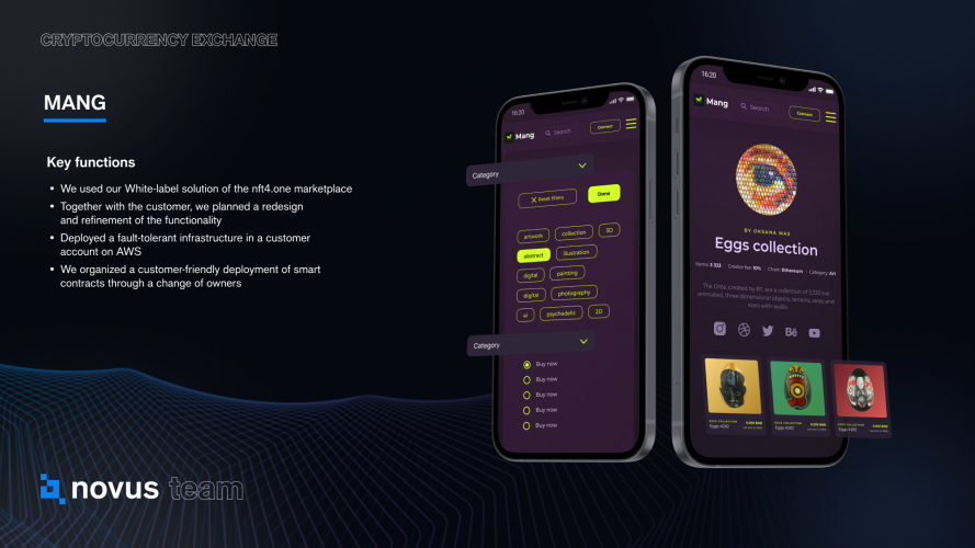 NFT marketplace on the Binance Smart Chain screenshot 1