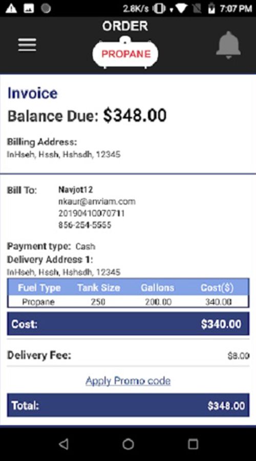 Custom Fuel App screenshot 1