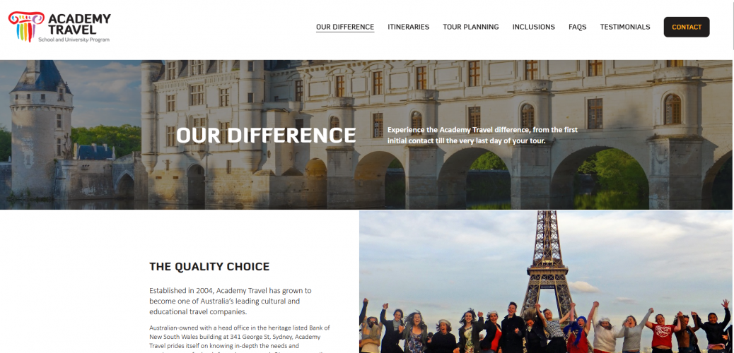 Academy Travel Schools screenshot 1