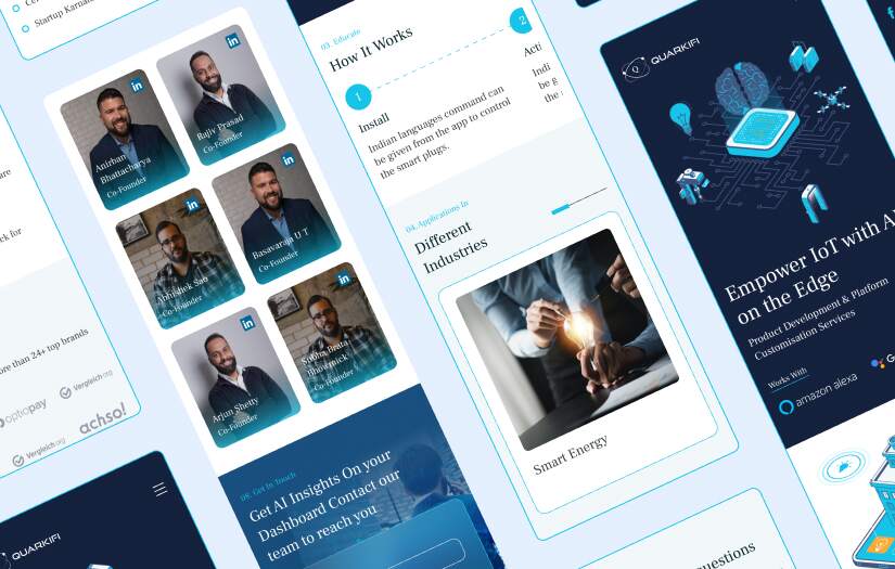 Website redesign for Quarkifi screenshot 1