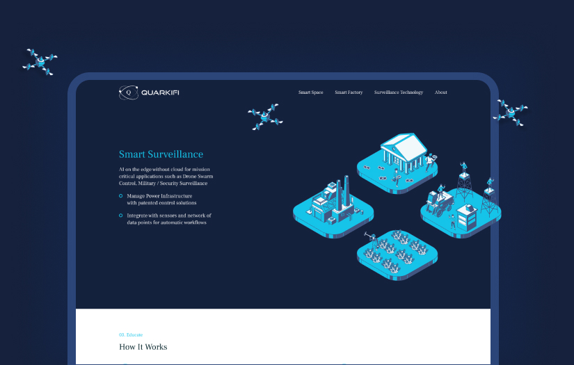 Website redesign for Quarkifi screenshot 2