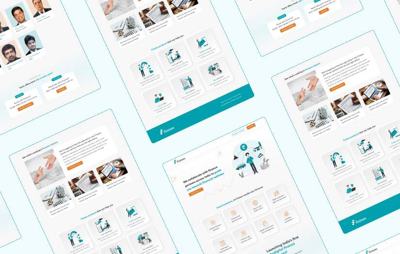 UI UX Design and content creation for Finizon screenshot 1