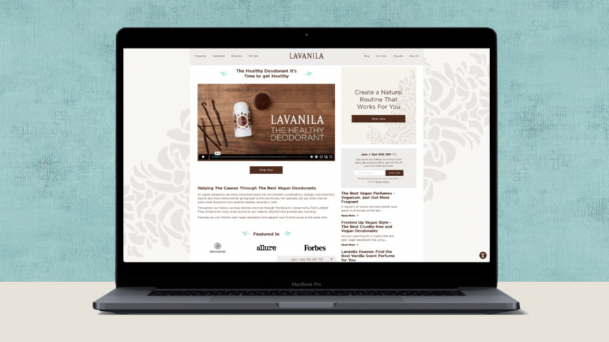 PIONEERS IN NATURAL DEODORANT REVITALIZE E-COMMERCE screenshot 5