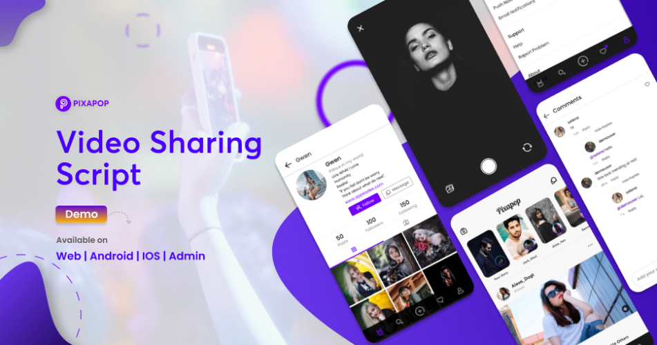 Appkodes Pixapop - Video Sharing Script - Instagram Clone screenshot 2