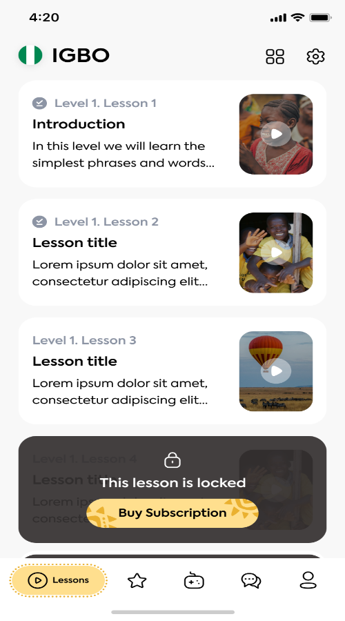 NKENNE – An African Language Learning Platform screenshot 1