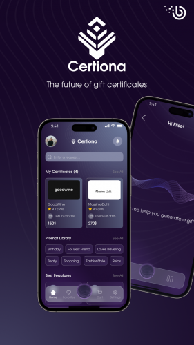 Certiona - The Future Of Gift Certificates screenshot 1