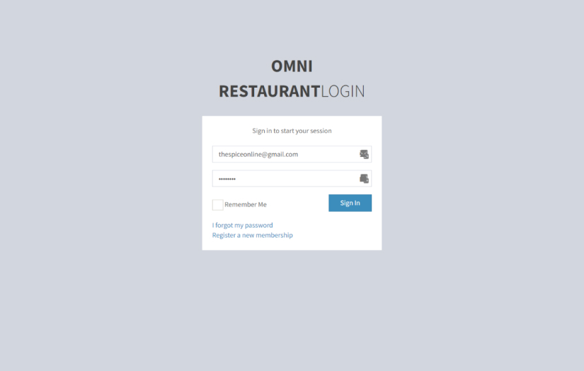 OMNI Restaurant Management System screenshot 1