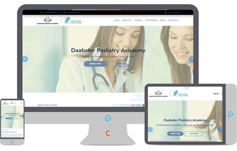 E-Learning Website screenshot 1