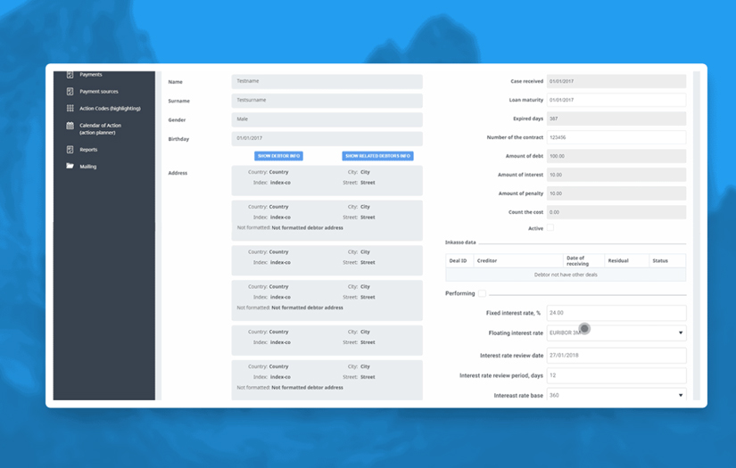 Inkasso screenshot 2