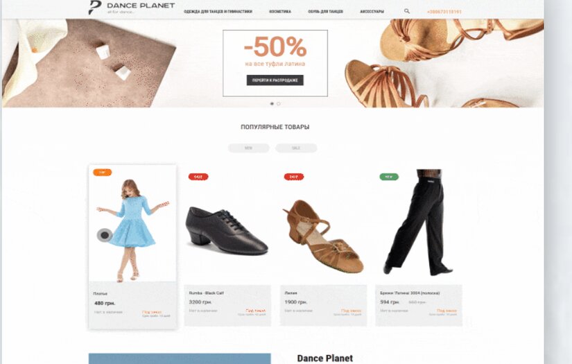 Dance Planet: ERP system screenshot 1