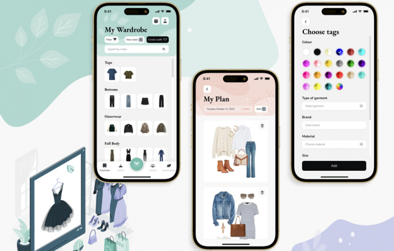 Style Me App is a digital wardrobe in the phone screenshot 4