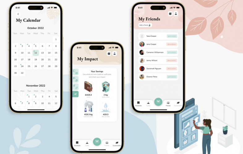 Style Me App is a digital wardrobe in the phone screenshot 1