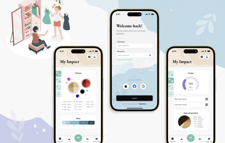 Style Me App is a digital wardrobe in the phone screenshot 5