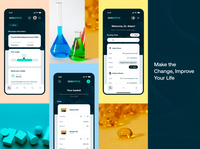 The Isobiotics is a comprehensive web portal that provides customers with easy access to their test results and personalized recommendations. screenshot 2