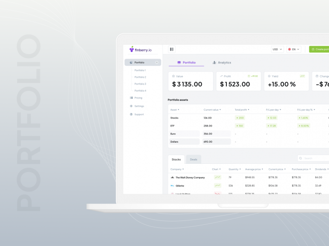 Finberry Fintech SaaS platform screenshot 2