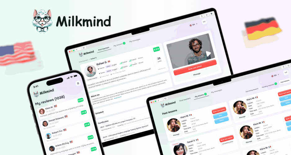 Milkmind - education|edtech web and mobile application screenshot 1