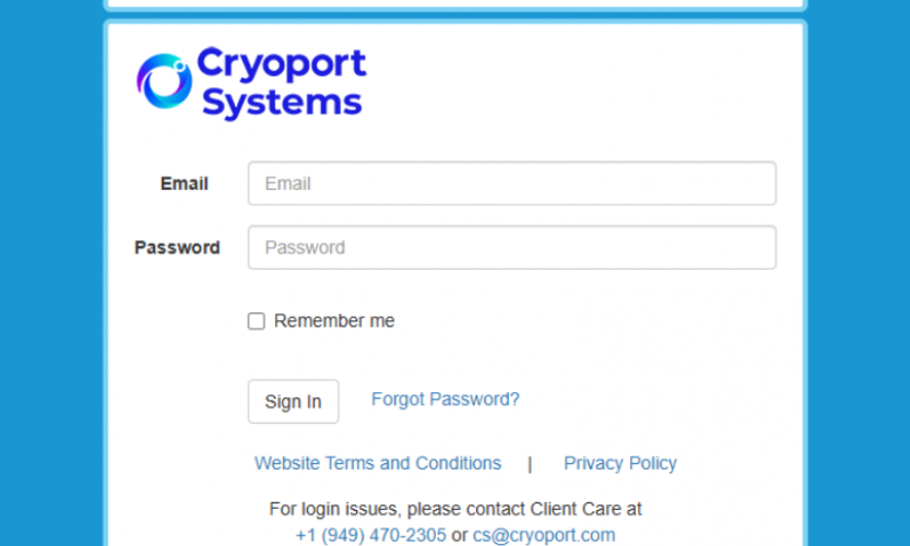 Cryoport screenshot 1