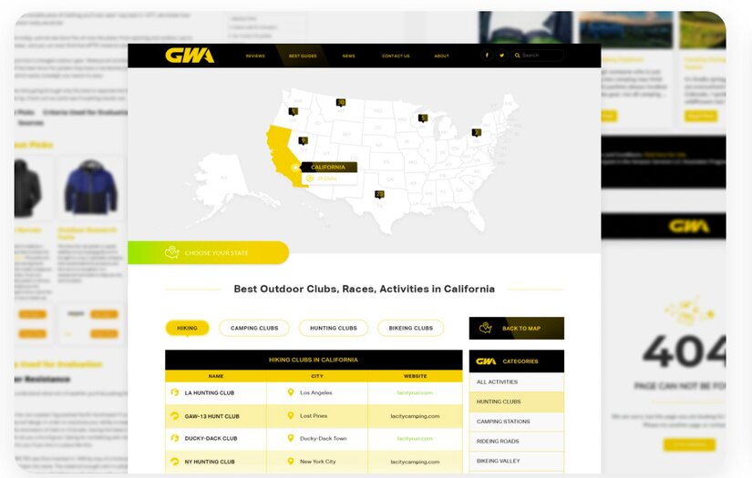 Outdoor industry known content website screenshot 1
