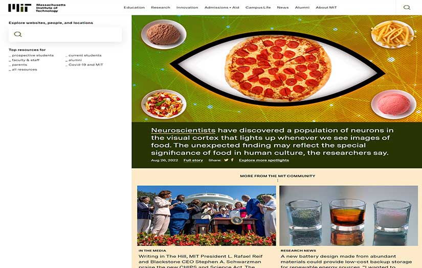 Massachusetts Institute of Technology (MIT) screenshot 1