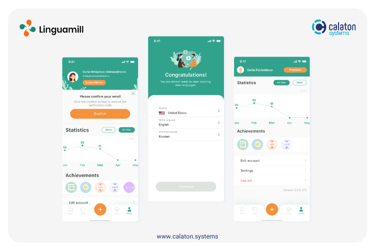 A platform for learning foreign languages screenshot 1