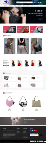 Online shopping for ladies handbags & accessories website developed in Laravel framework screenshot 1