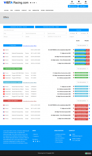 Rally Race Car Portal Switzerland developed by UnitedWebSoft.in screenshot 1