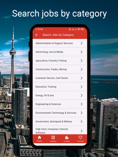 Jobs in Canada Android App Developed by UnitedwebSoft screenshot 1