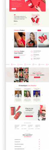 Duradry | Body care Brand | Web Design screenshot 2