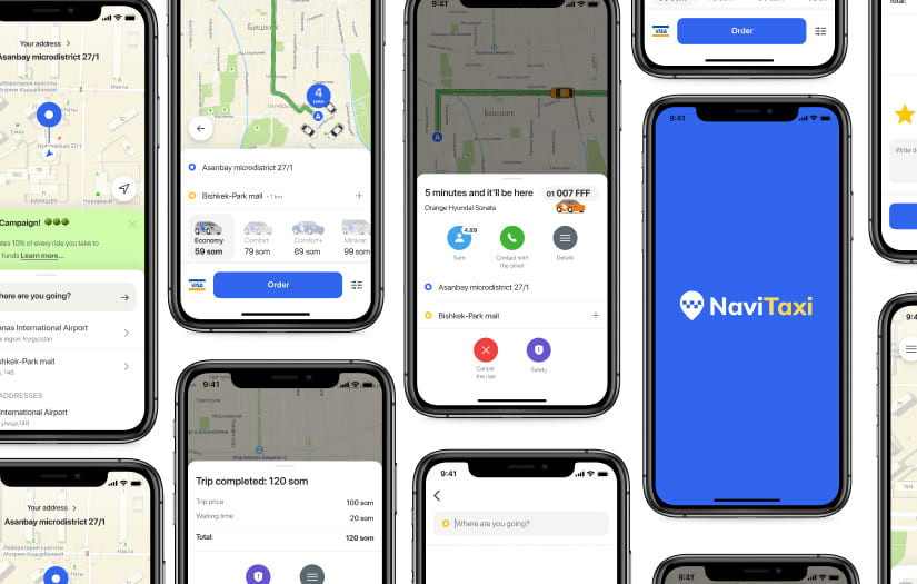 Navi Taxi mobile app screenshot 1