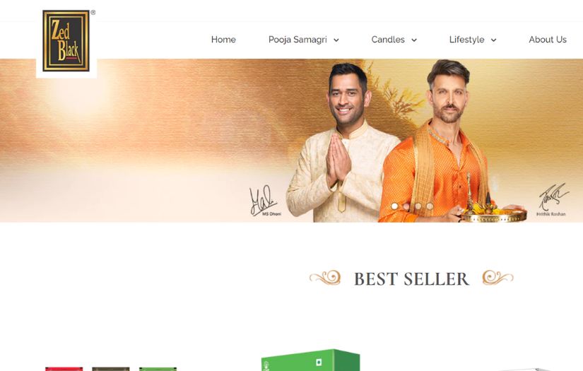 Shopify Store Design for ZedBlack Agarbatti Stick screenshot 1