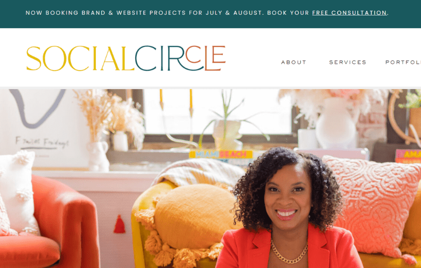 Personal Portfolio/Brand website using WordPress screenshot 1